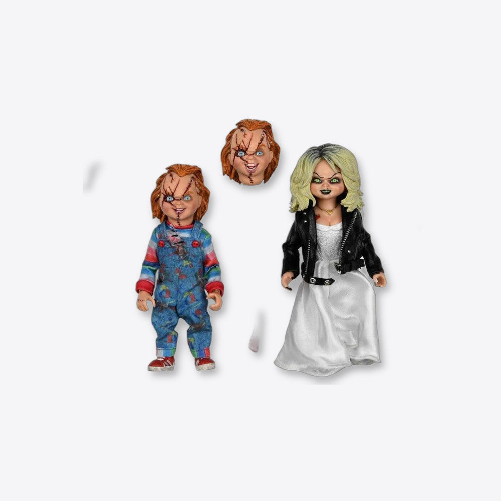 Neca Pack 2 figuras bride of chucky chucky & tiffany 20 cm (imagen 2 de 6)