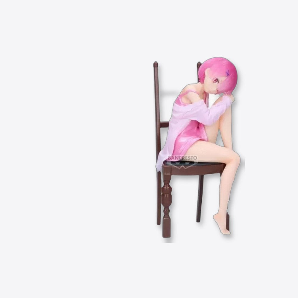 Figura banpresto re: zero starting life in another world relax time ram another color ver. 20cm (imagen 4 de 6)
