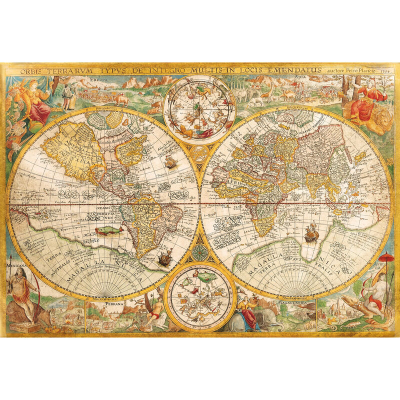 [Historia] Puzzle Mapa Antiguo Clásico 2000 Piezas (55 chars)