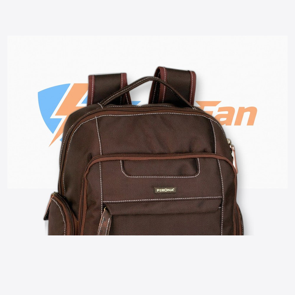 Mochila ordenador Perona Business 36cm marron (imagen 3 de 6)