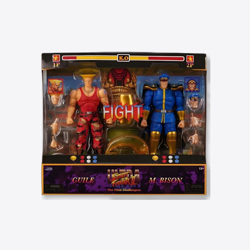 Jada Toys Blister 2 figuras Guile y Bison Street Fighter II 15cm (imagen 6 de 6)