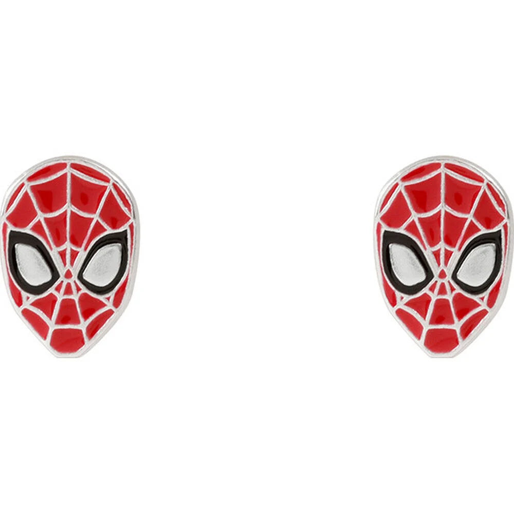 Marvel Pendientes Spiderman Logo Plata Licencia Oficial