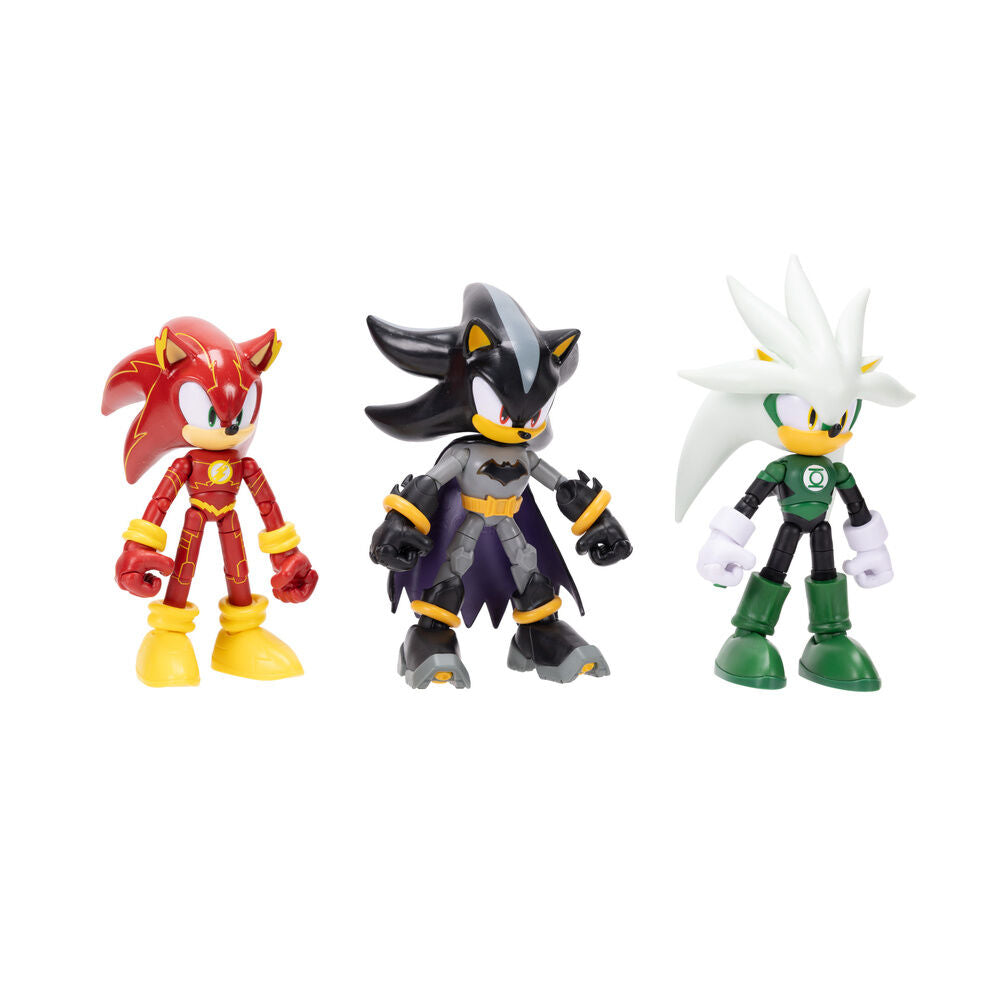 Jakks Pacific Blister 4 figuras Sonic The Hedgehog DC Comics 12cm (imagen 4 de 6)