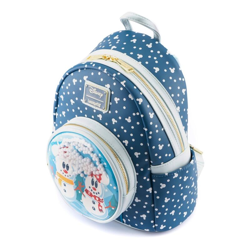 Mochila Mickey Minnie Snowman Disney Loungefly 26cm (imagen 3 de 6)