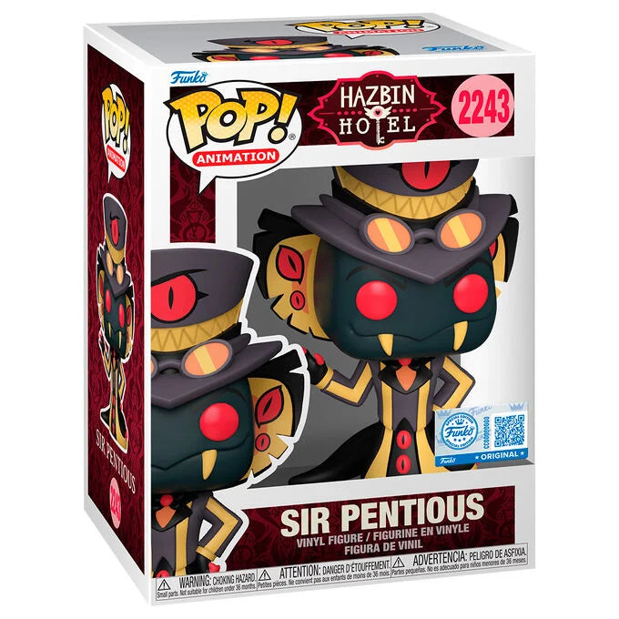 Hazbin Hotel Figura POP Sir Pentious Exclusiva Funko