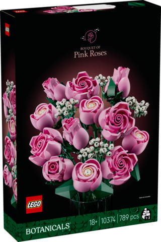 Lego botanicals ramo de rosas rosadas
