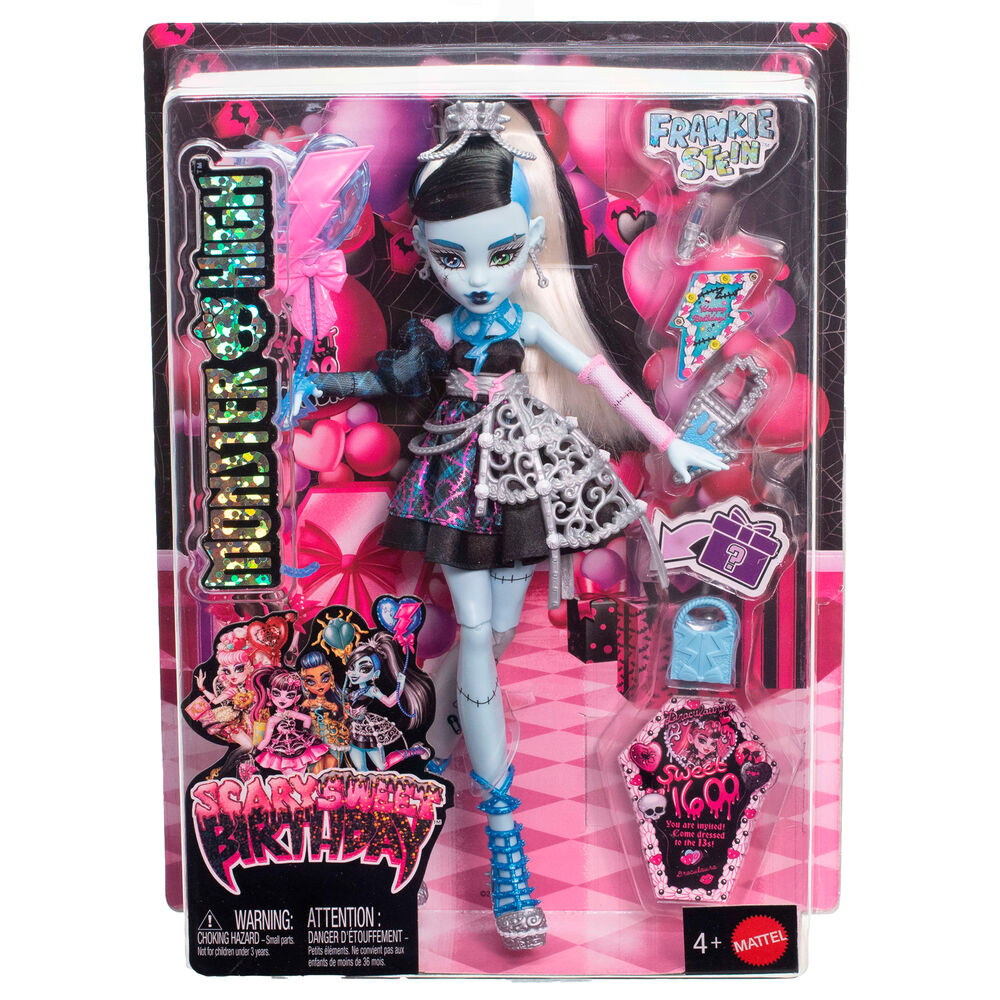 Mattel Muñeca Frankie Stein Scary Sweet Birthday 1600 Monster High (imagen 4 de 6)