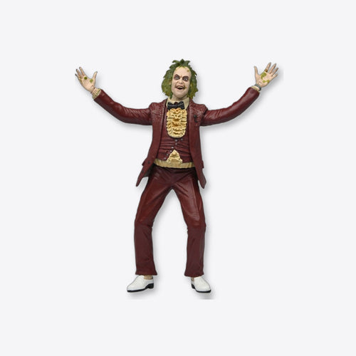 Neca Beetlejuice red tuxedo scale action fig. 18 cm beetlejuice (1988) (imagen 2 de 6)