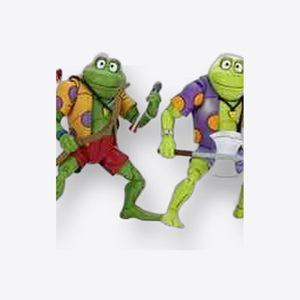 Pack 2 figuras neca ranas genghis & rasputin  scale action figure tmnt cartoon re - run (imagen 5 de 6)