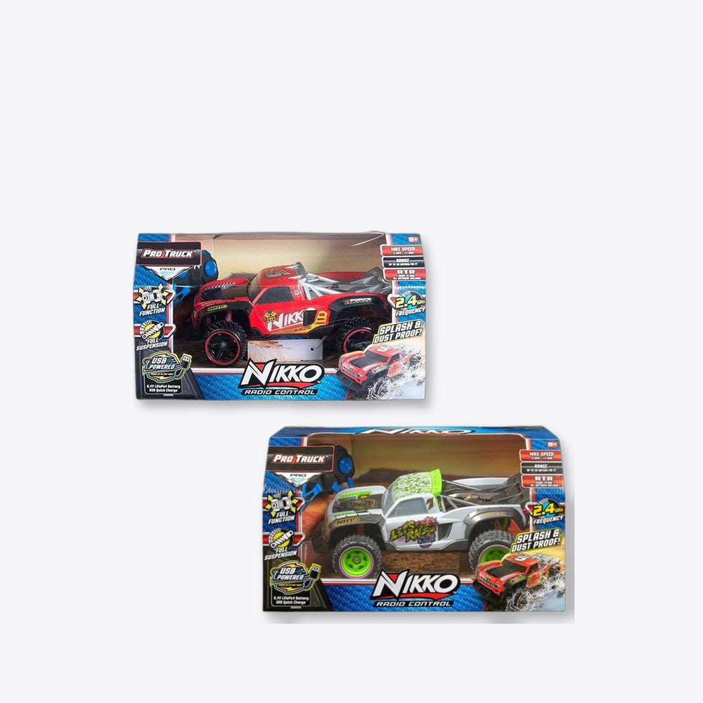 Bandai Rojo Coche teledirigido nikko radio control pro truck color aleatorio (imagen 4 de 6)