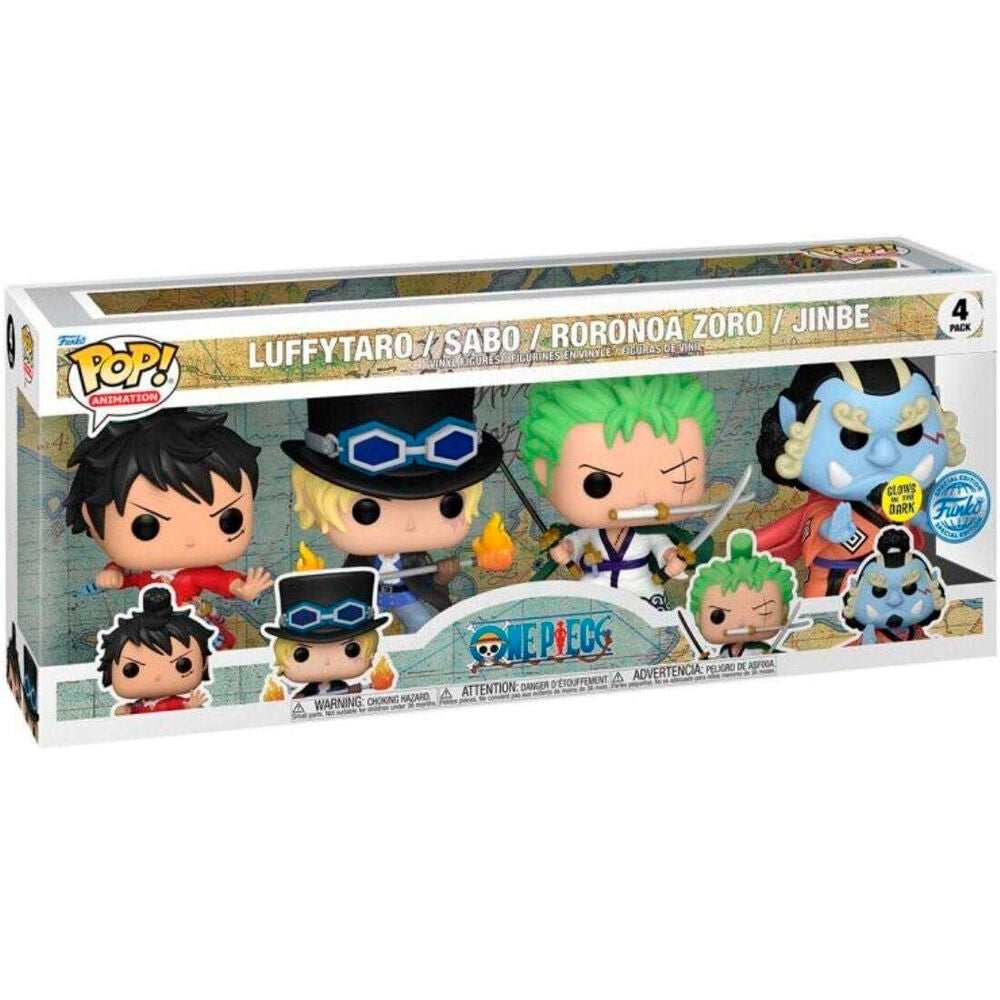 Funko Blister 4 figuras POP One Piece Exclusive