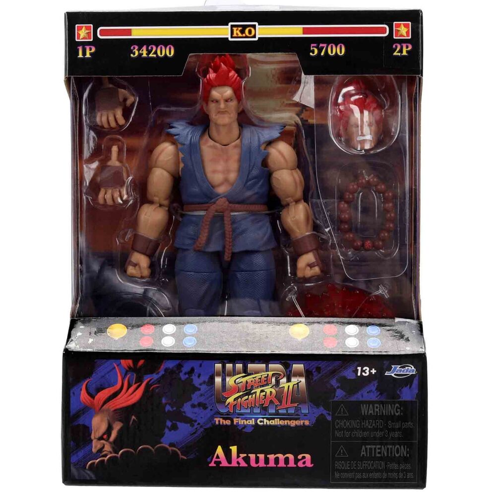 Jada Toys Figura Akuma Street Fighter II 17cm (imagen 4 de 10)