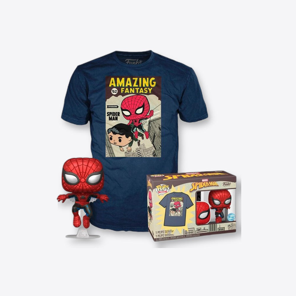 Funko Set figura POP & Tee Marvel Spiderman Comic Cover (imagen 2 de 6)