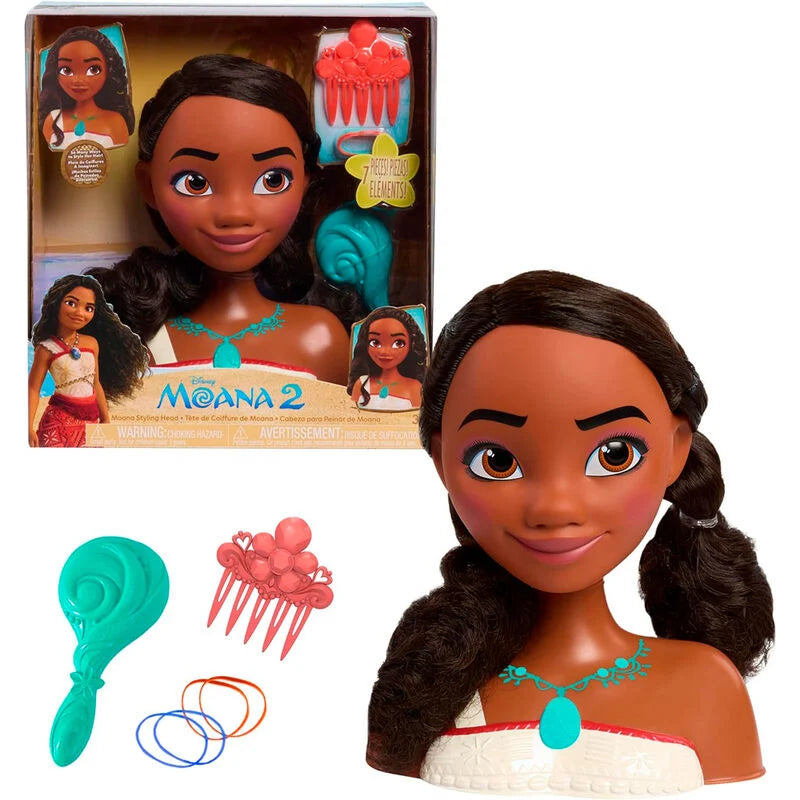 Just Play Busto peinados Vaiana Moana 2 Disney (imagen 2 de 7)