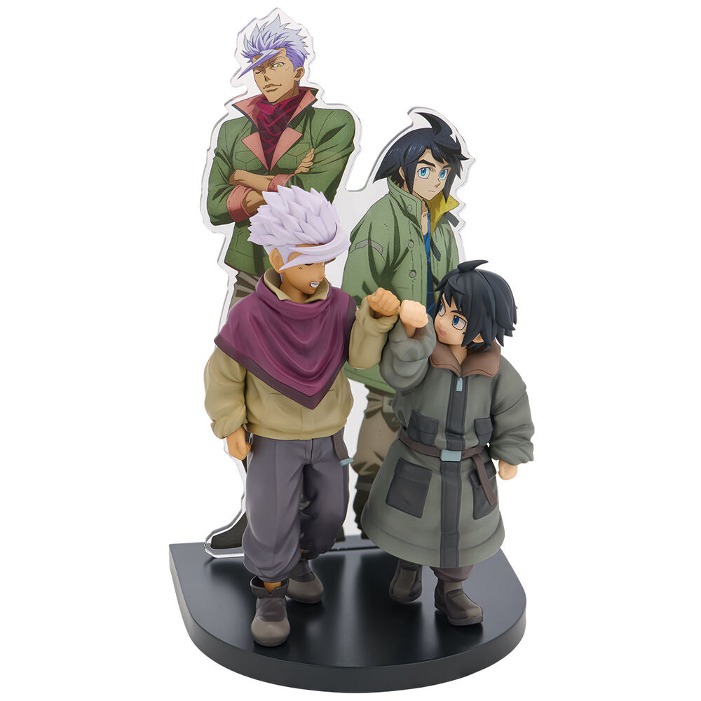 Banpresto Figura Ichibansho Augus Mikazuki & Itsuka Orga Iron-Blooded Orphans Mobile Suit Gundam 18cm