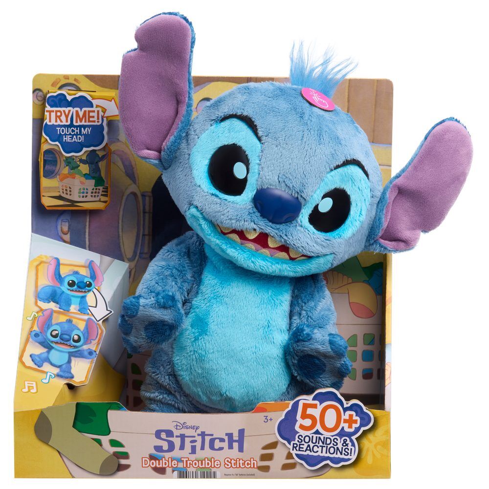 Just Play Peluche interactivo Double Trouble Stitch Disney (imagen 4 de 5)