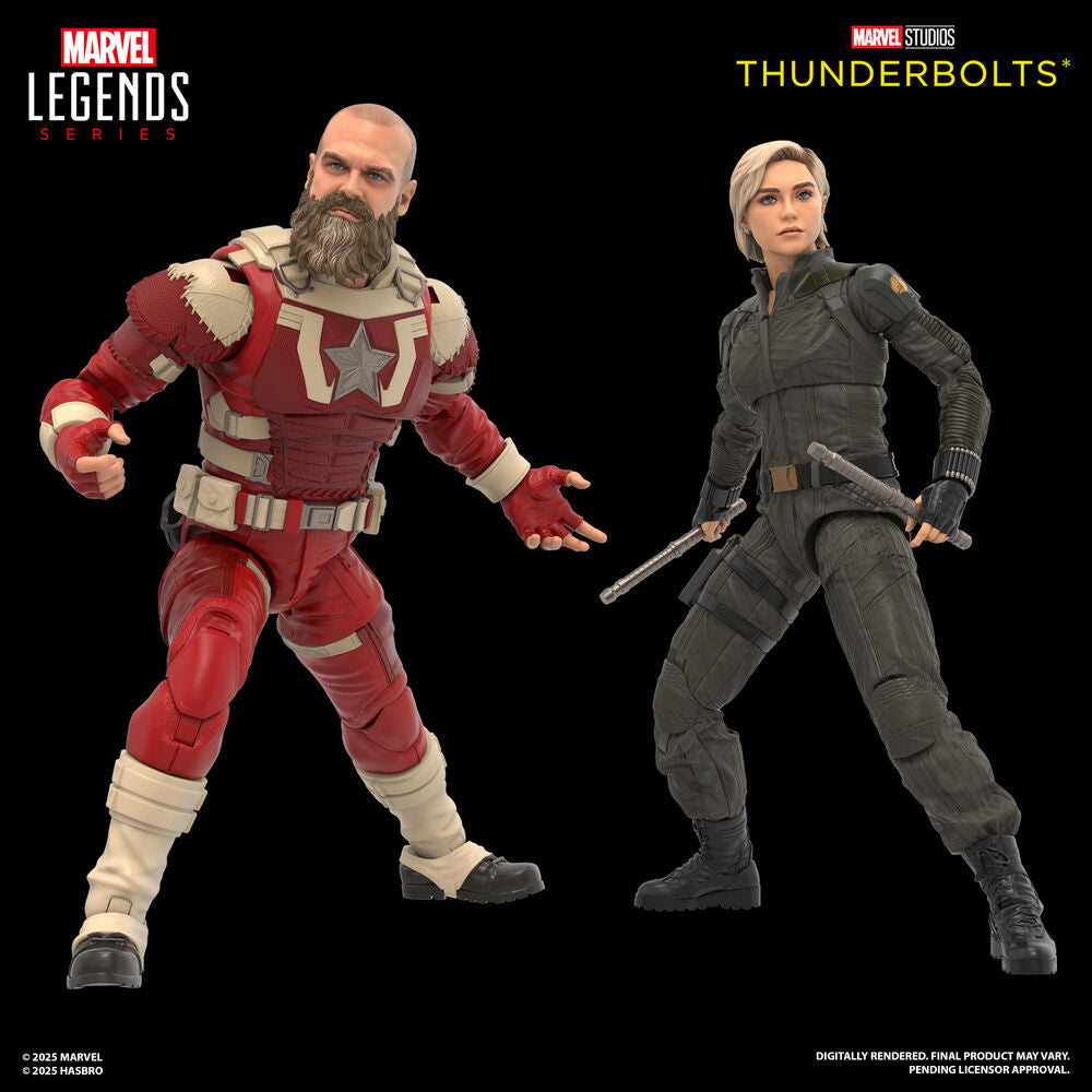 Hasbro Blister 2 figuras Yelena Belova & Red Guardian Thunderbolts Marvel Legends 15cm (imagen 2 de 9)