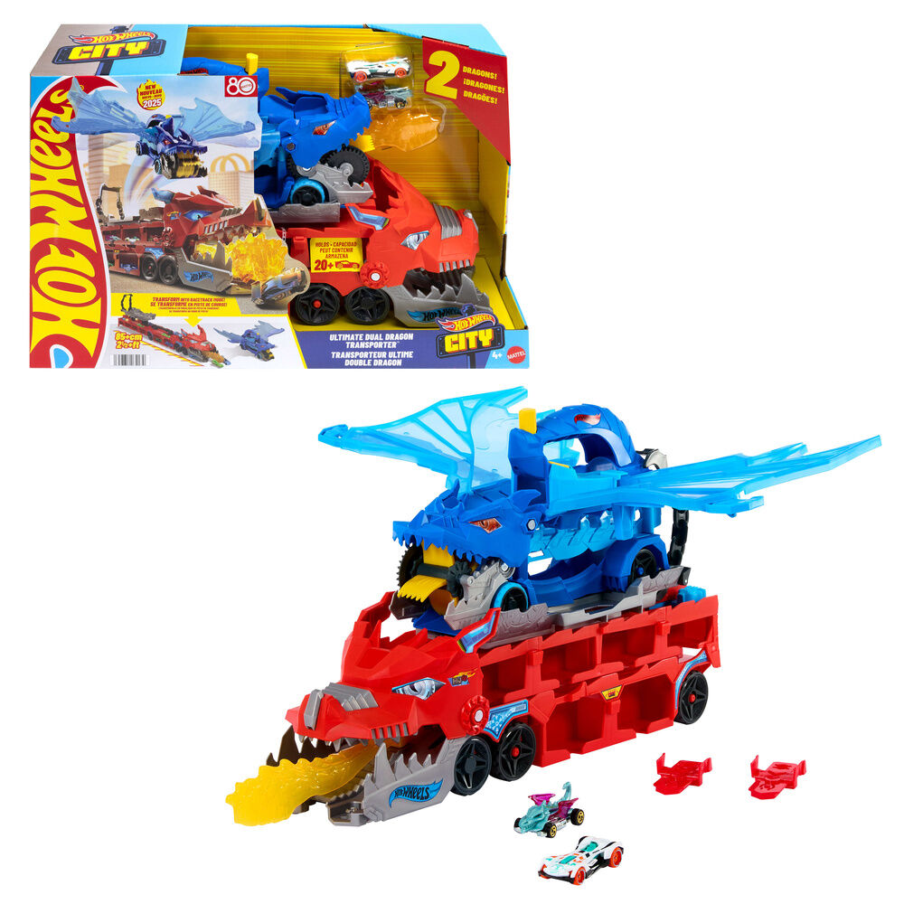Mattel Pista City Dragon Transportador Hot Wheels