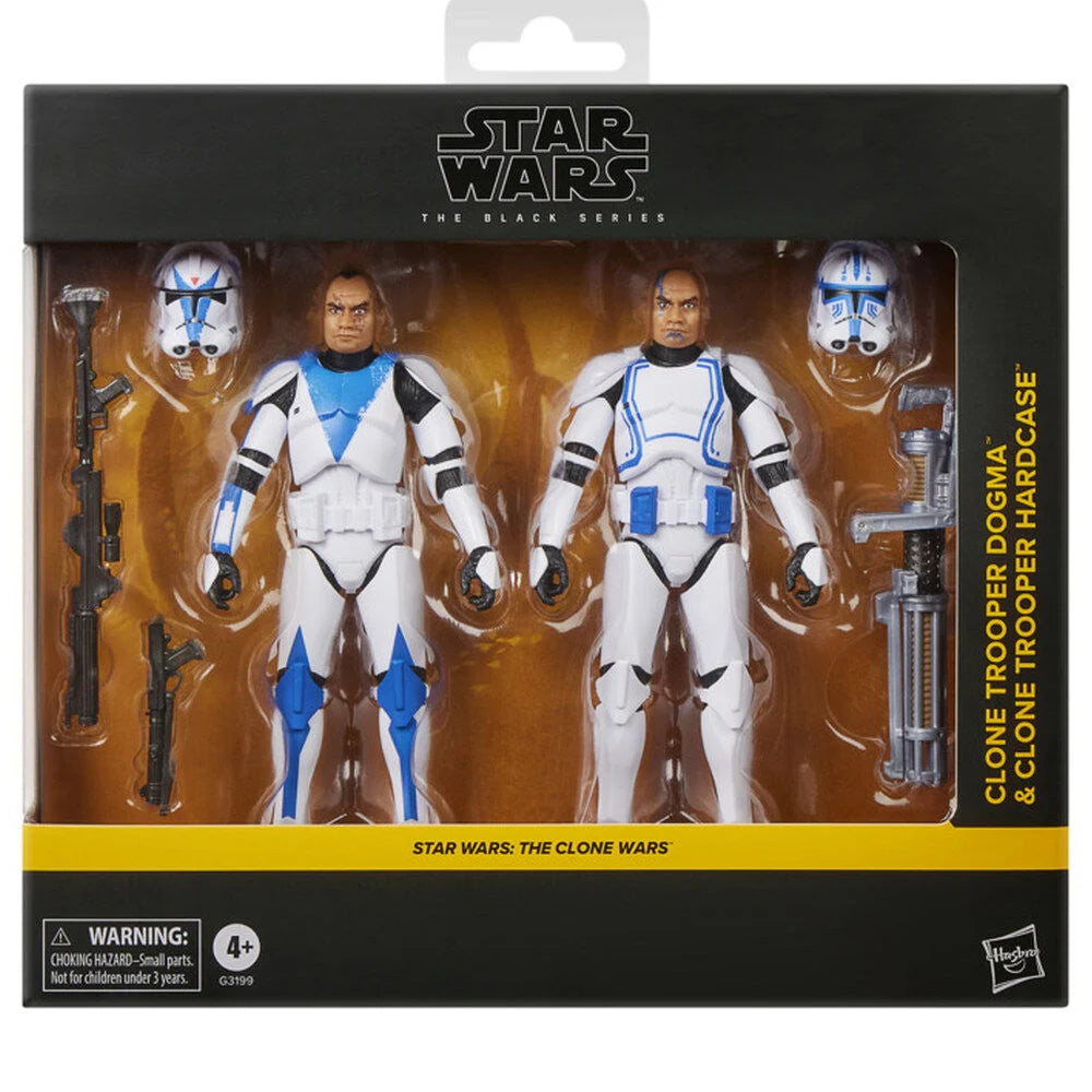 Hasbro Blister 2 figuras Clone Trooper Dogma & Clone Trooper Hardcase Star Wars 15cm