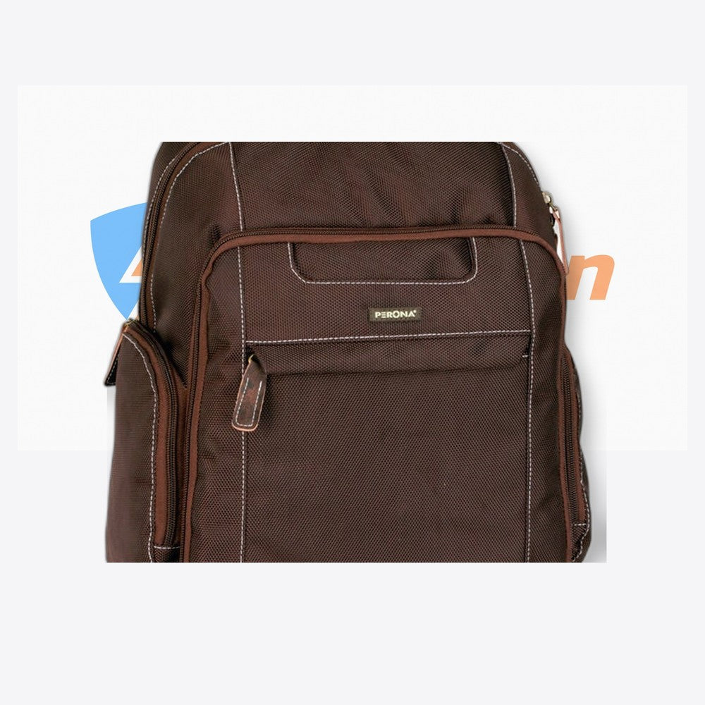 Mochila ordenador Perona Business 36cm marron (imagen 5 de 6)