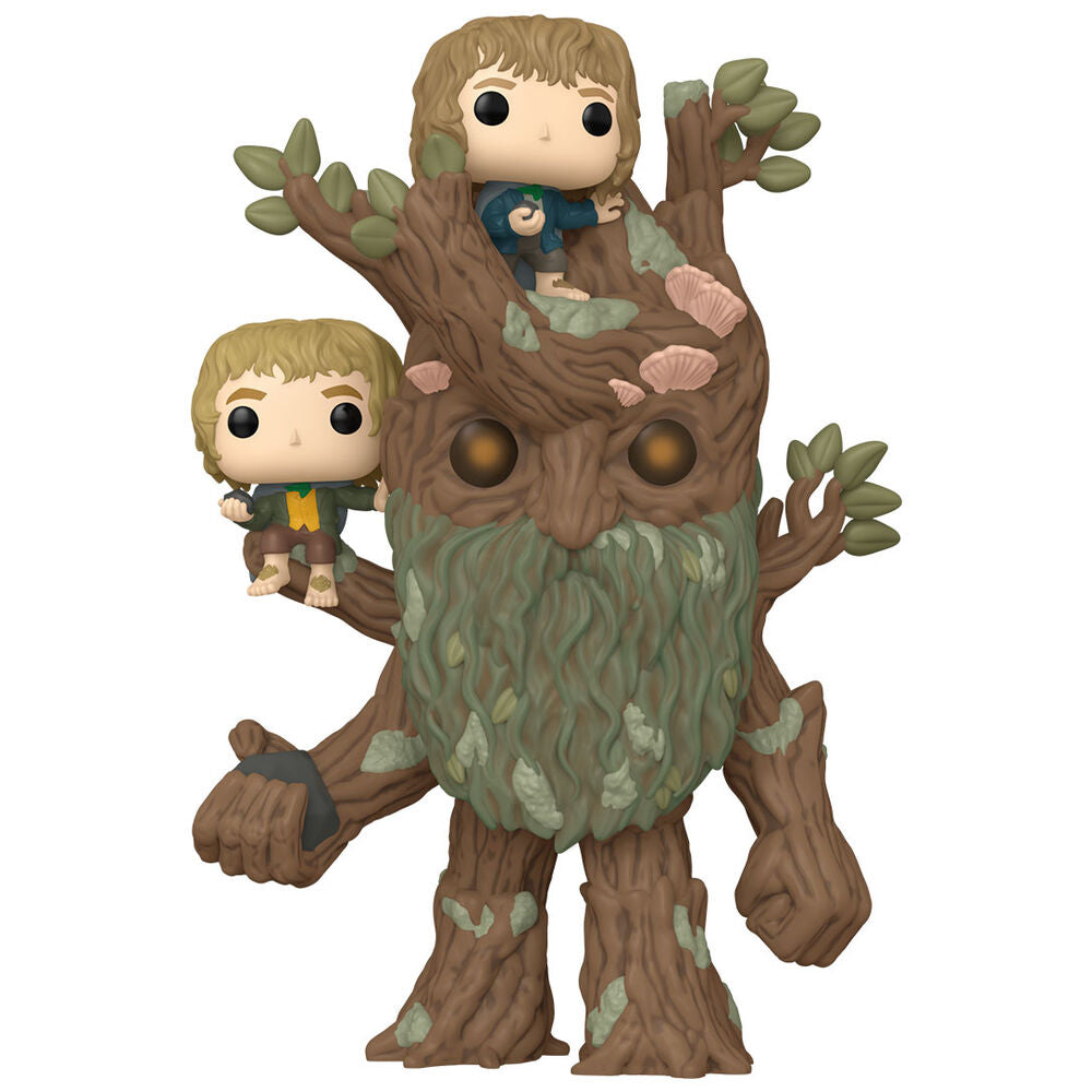 Funko Figura POP Super El Señor de los Anillos Treebeard with Merry & Pippin