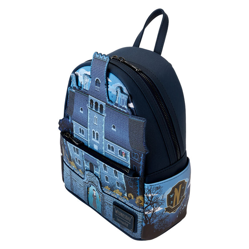 Mochila Nevermore Academy Miercoles Loungefly (imagen 4 de 7)