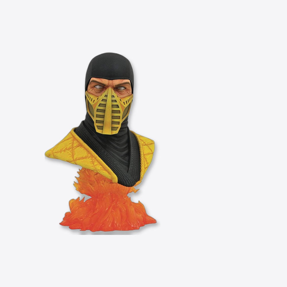 Figura busto diamond select toys mortal kombat scorpion escala 1 - 2 legends in 3d re - run resina (imagen 6 de 6)
