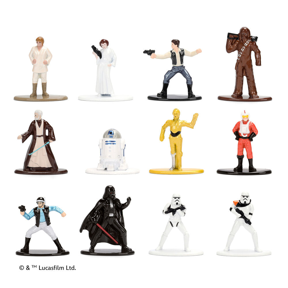 Blister 12 Figuras Metalfigs Star Wars 4cm - Figuras | Jada Toys