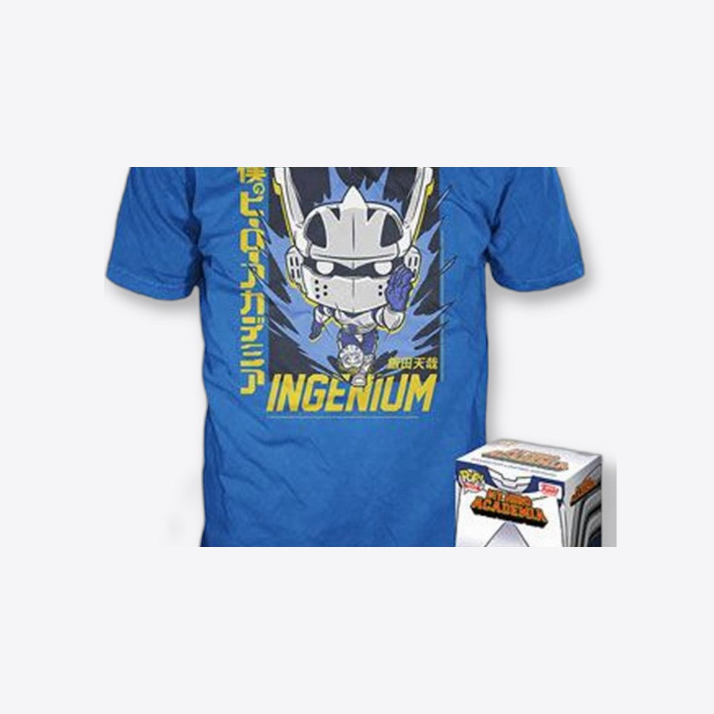 Pop & tee my hero academia tenya iida ingenium (full mech suit) funko + camiseta talla l (imagen 5 de 6)