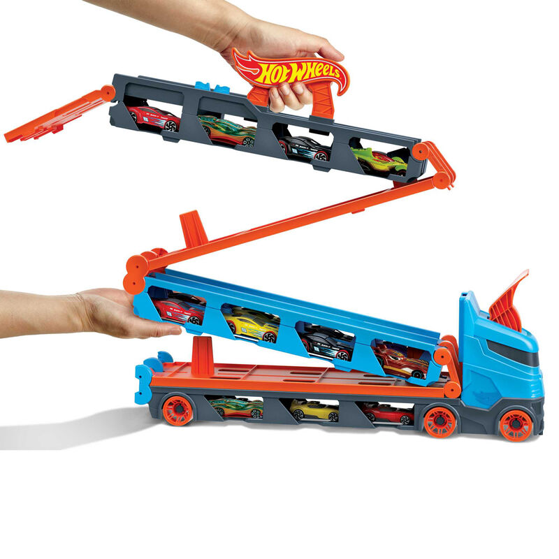 Hot Wheels Camión Transporte Convertible Juguete Niños