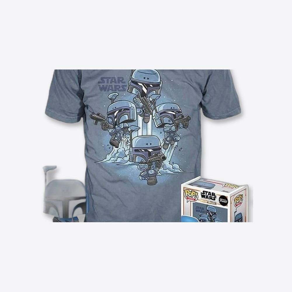 Funko Set figura POP & Tee Star Wars Mandalorian L (imagen 5 de 6)