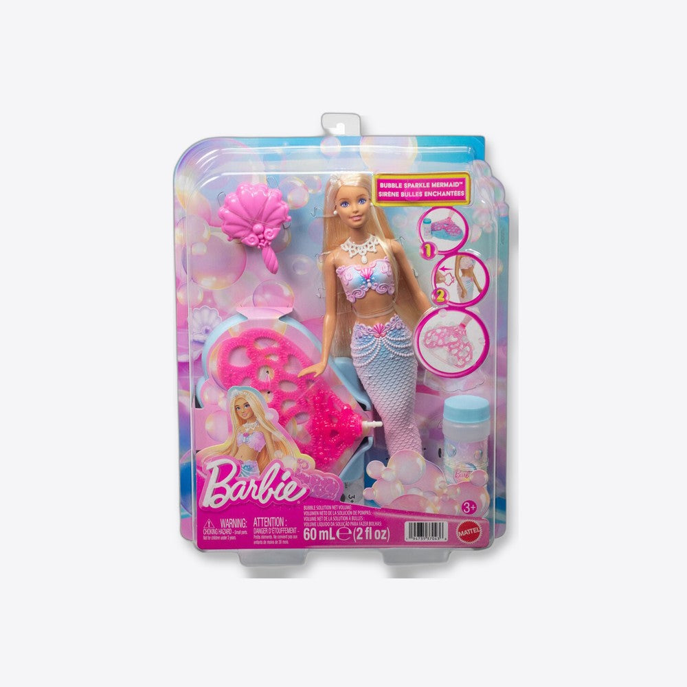 Mattel Muñeca Sirena Pompas de Jabon Barbie (imagen 6 de 6)