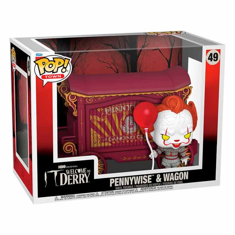 Pennywise & Wagon - Pop Vinyls | It: A Limited Edition Figura POP Town IT Welcome To Derry