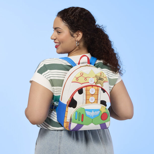 Mochila Jessie, Woody & Buzz Lightyear Toy Story 5 Disney Pixar Loungefly 31cm (imagen 5 de 9)