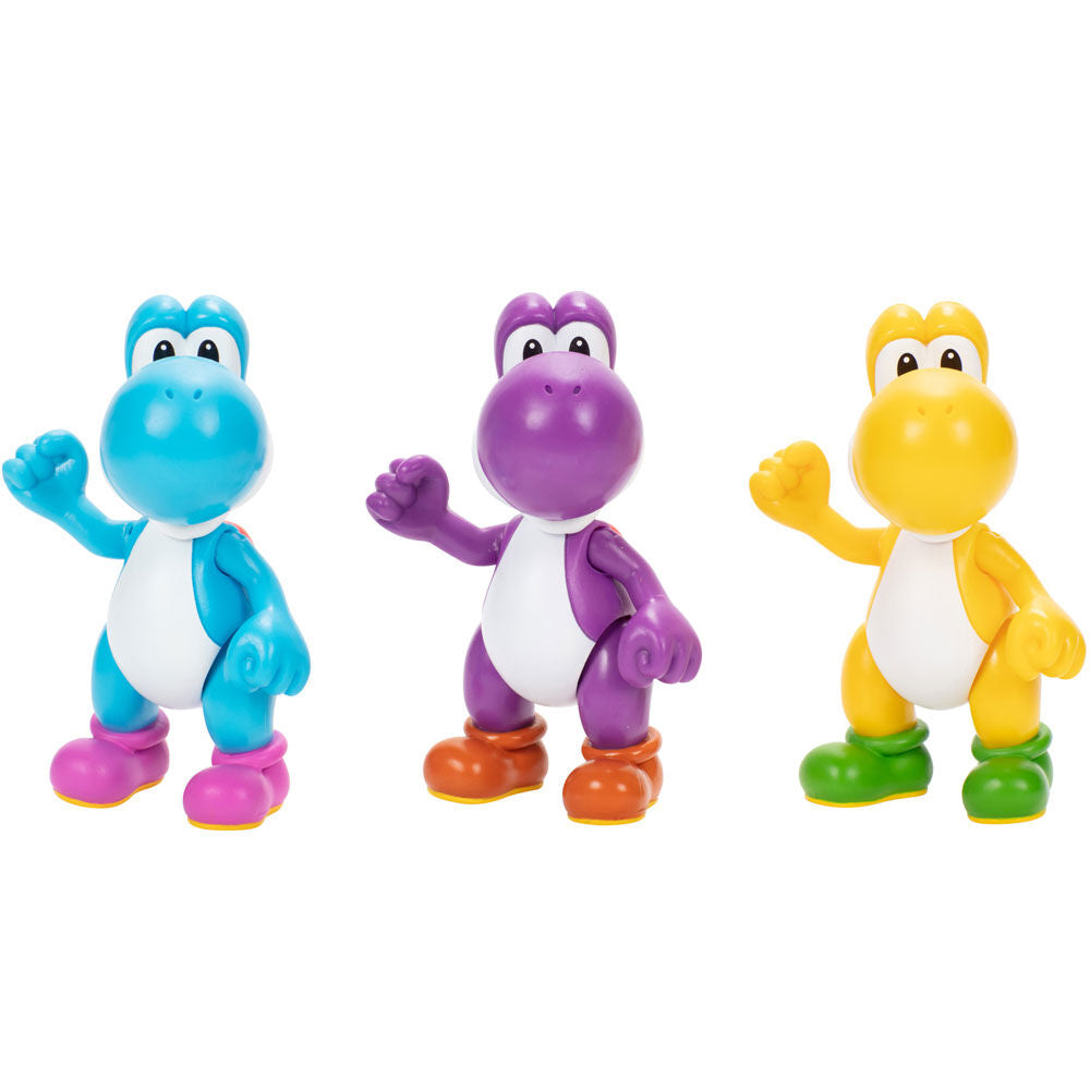 Jakks Pacific Blister 3 figuras Yoshi Super Mario Bros 10cm (imagen 3 de 8)