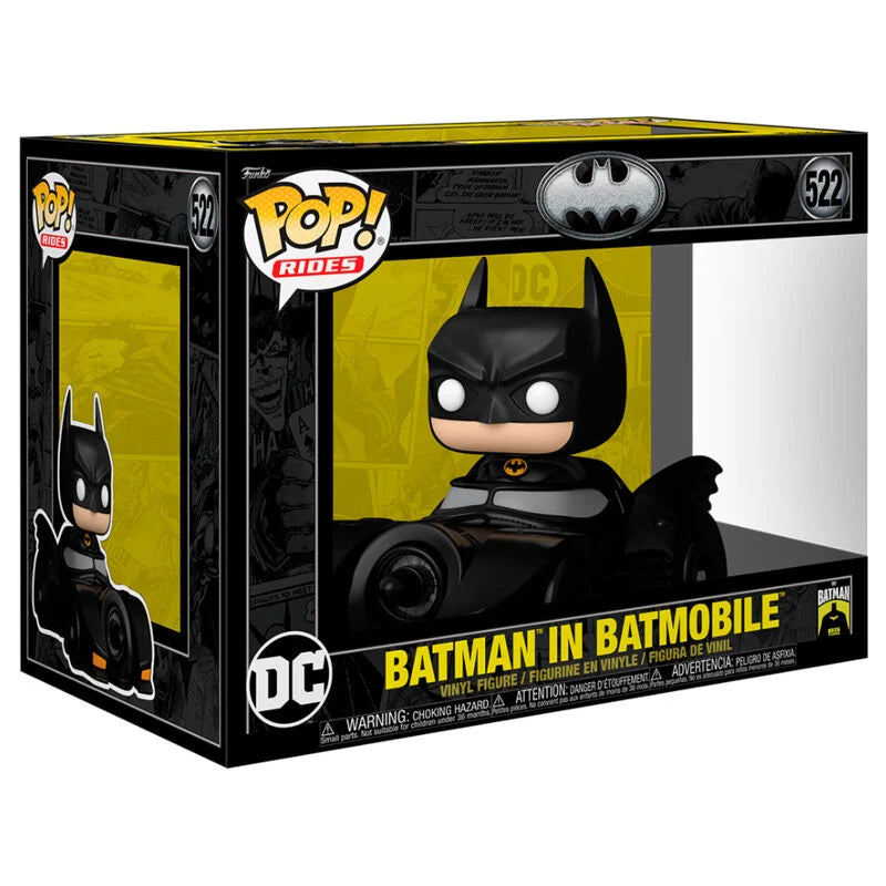 Funko Figura POP Rides Deluxe DC Comics Batman in Batmobile (imagen 2 de 3)