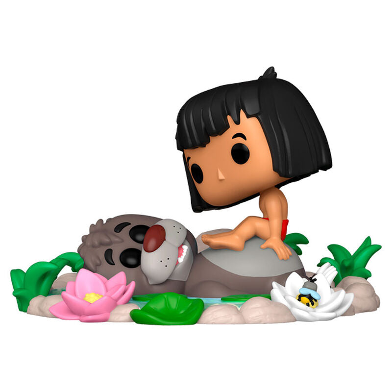 Funko Figura POP Moment Disney El Libro de la Selva Baloo & Mowgli
