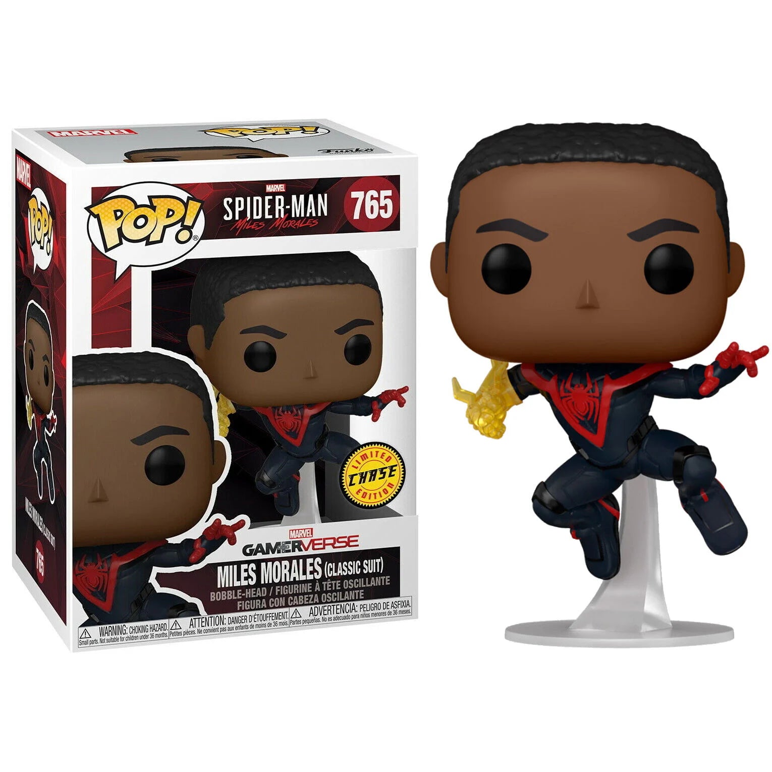 Marvel Spiderman Miles Morales Classic Suit Chase Funko POP!