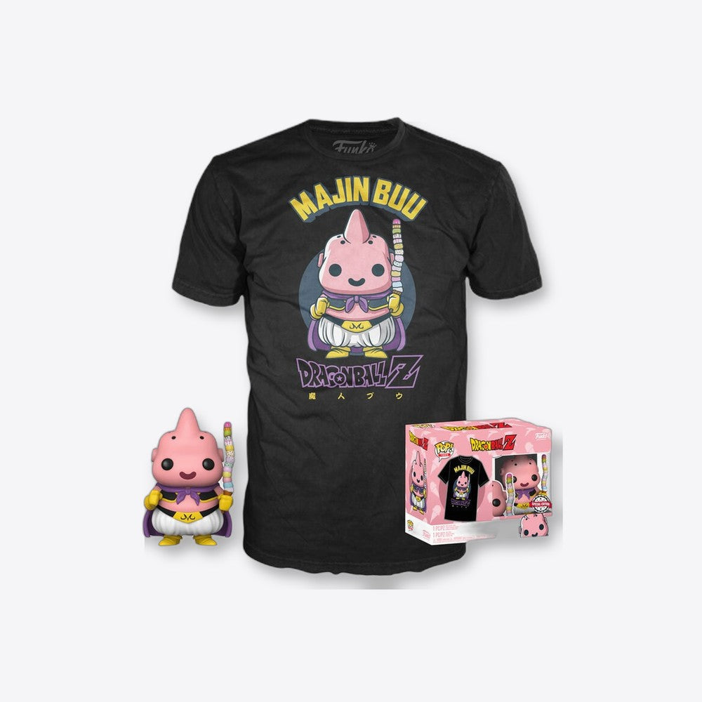 Funko Set figura POP & Tee Dragon Ball Z Majin Buu Exclusive (imagen 4 de 6)
