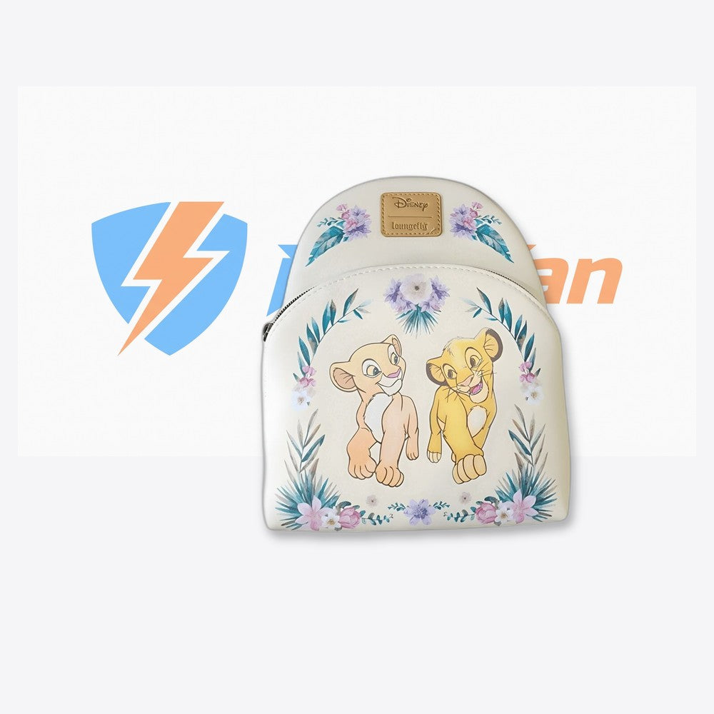 Lf | Lounfefly Mochila Simba & Nala Floral  El Rey Leon Disney Loungefly 26cm (imagen 4 de 6)