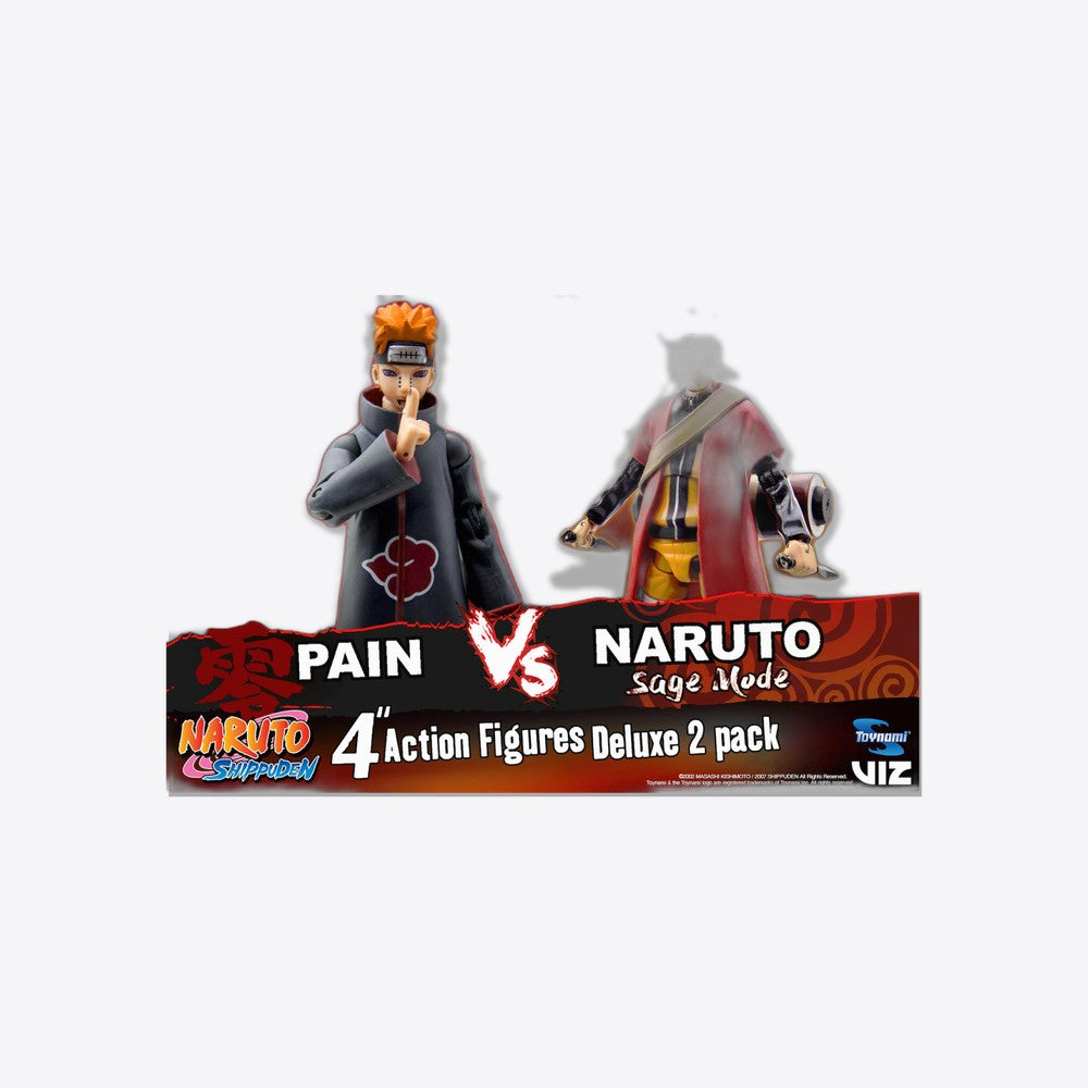 Desconocido Pack 2 figuras toynami naruto naruto sage mode vs pain exclusiva (imagen 2 de 6)