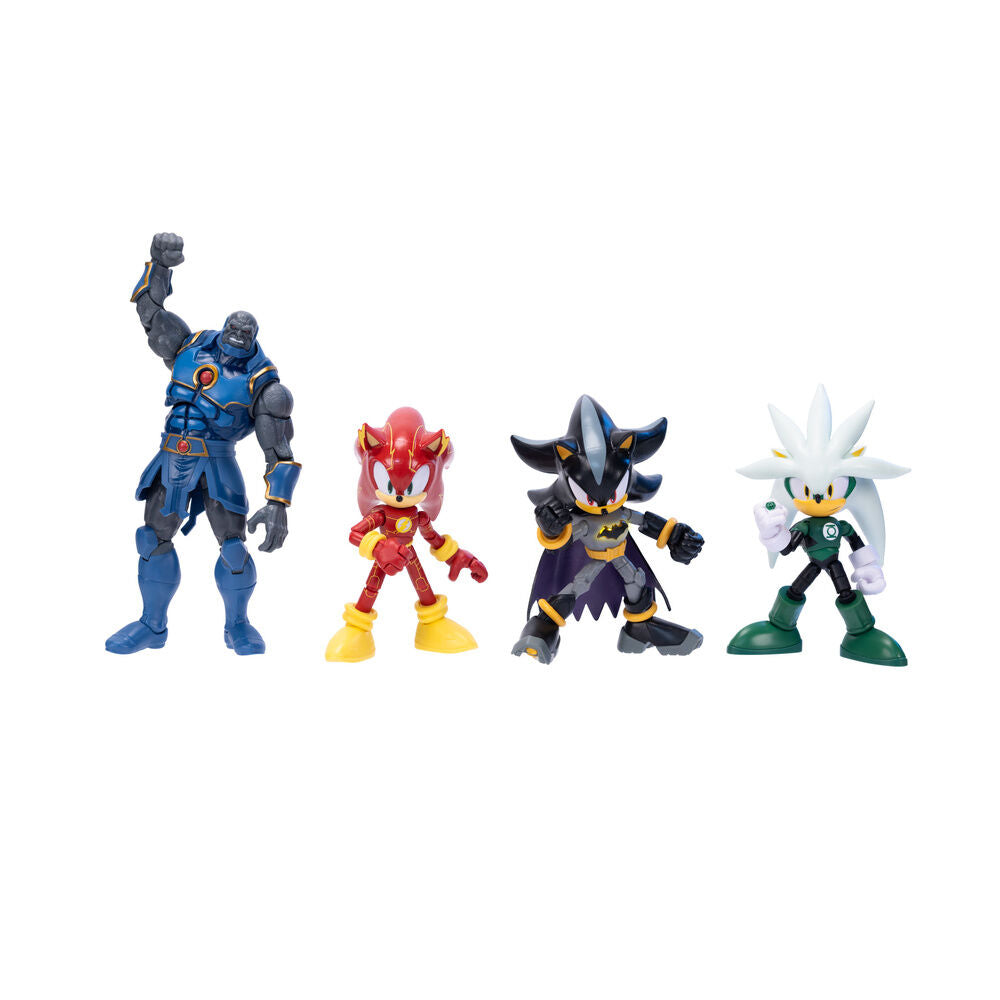 Jakks Pacific Blister 4 figuras Sonic The Hedgehog DC Comics 12cm (imagen 5 de 6)