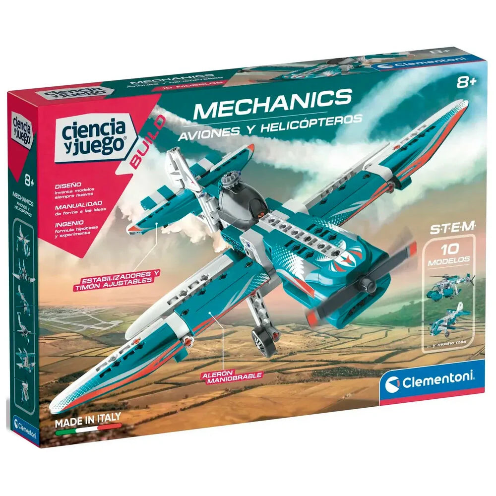 Clementoni Laboratorio Mecánica Aviones Helicópteros STEM