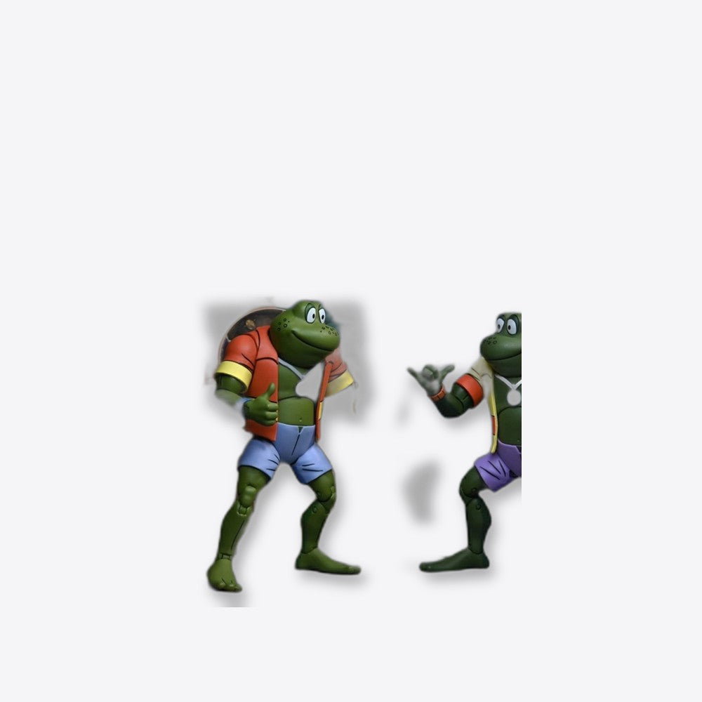 Pack 2 figuras neca ranas napoleon & atilla 18 cm scale action figure tmnt cartoon re - run (imagen 5 de 6)