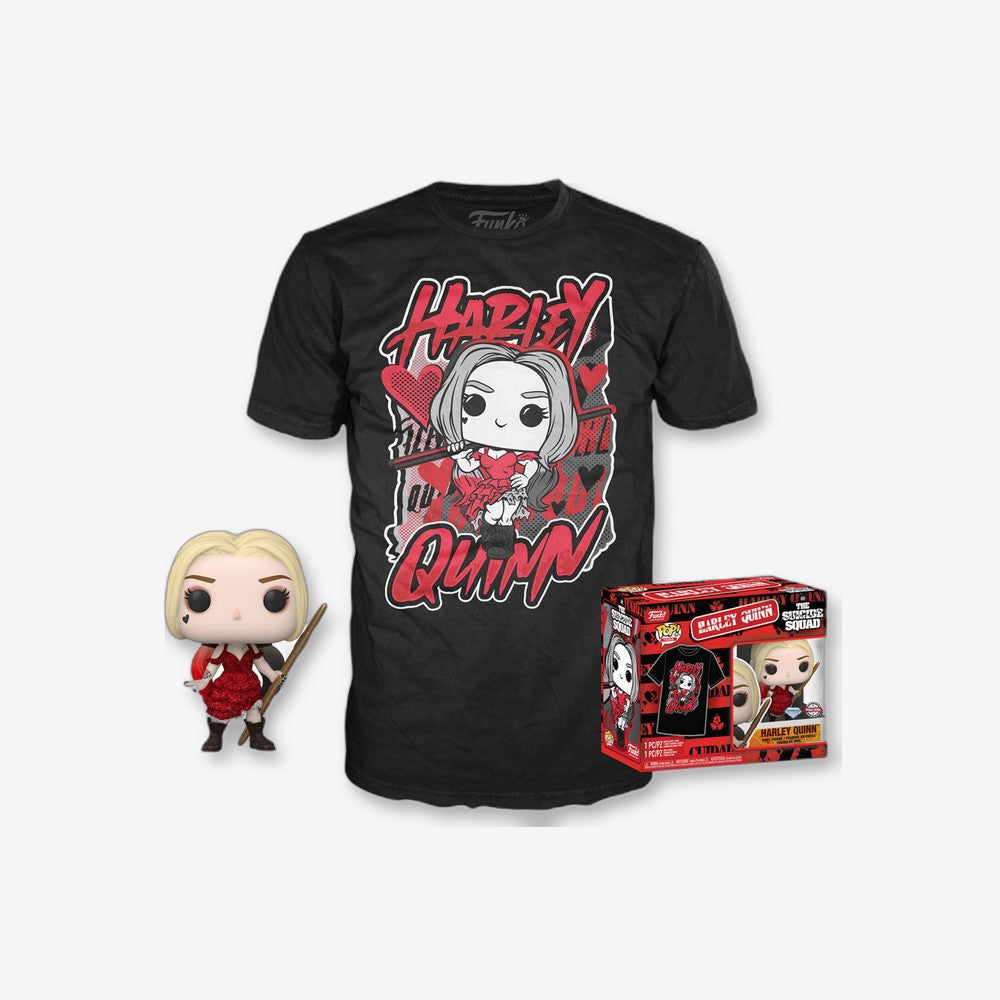 Funko Set figura POP & Tee DC Comics Harley Quinn XL (imagen 6 de 6)