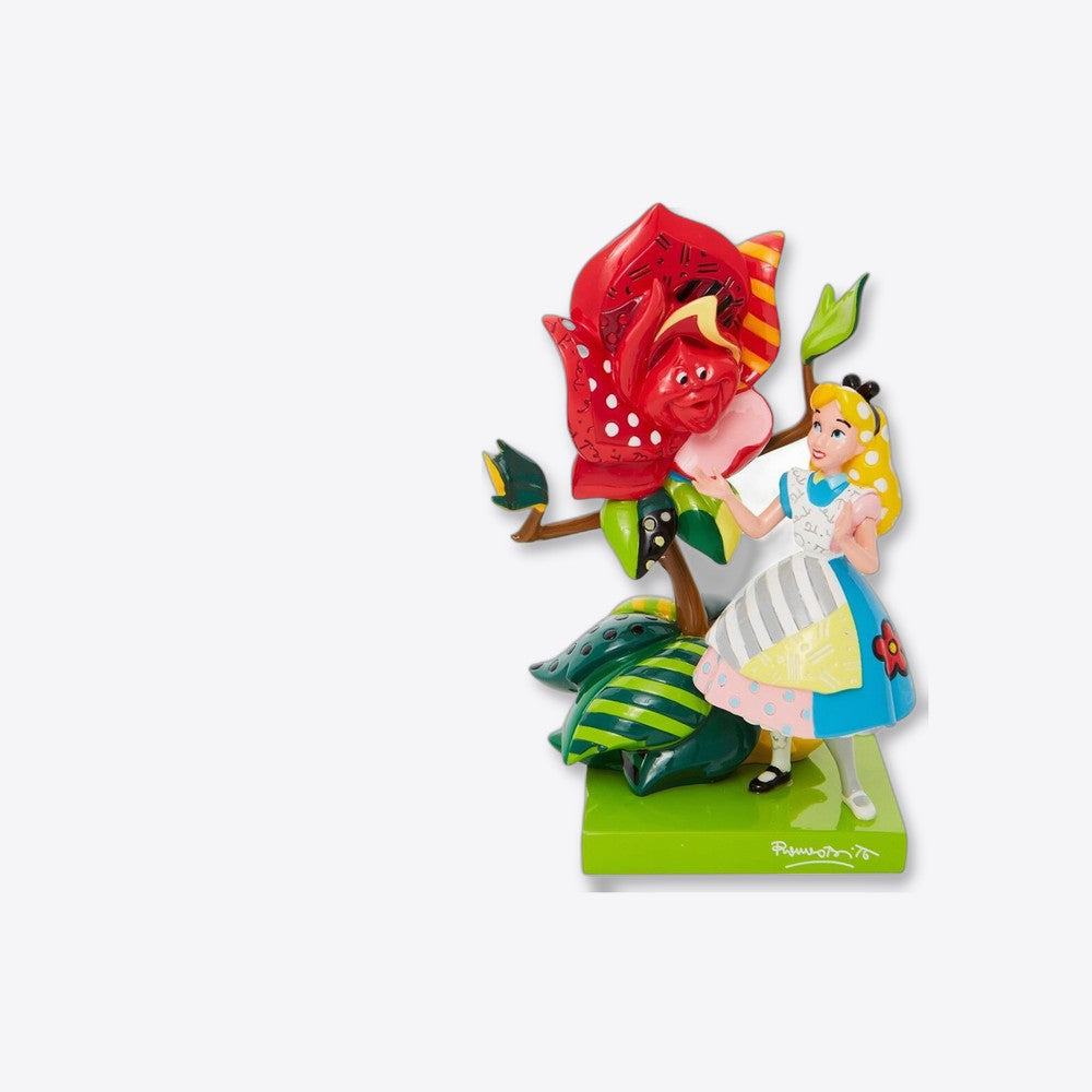 Figura enesco disney alicia en el pais de las maravillas alicia hablando con la rosa (imagen 4 de 6)