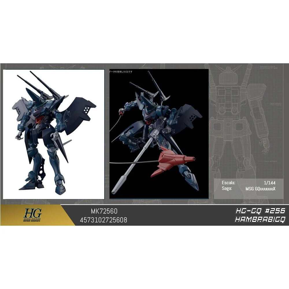 Bandai Hobby Maqueta HG 1/144 Hambrabi GQ Mobile Suit Gundam GQuuuuuuX (imagen 2 de 3)
