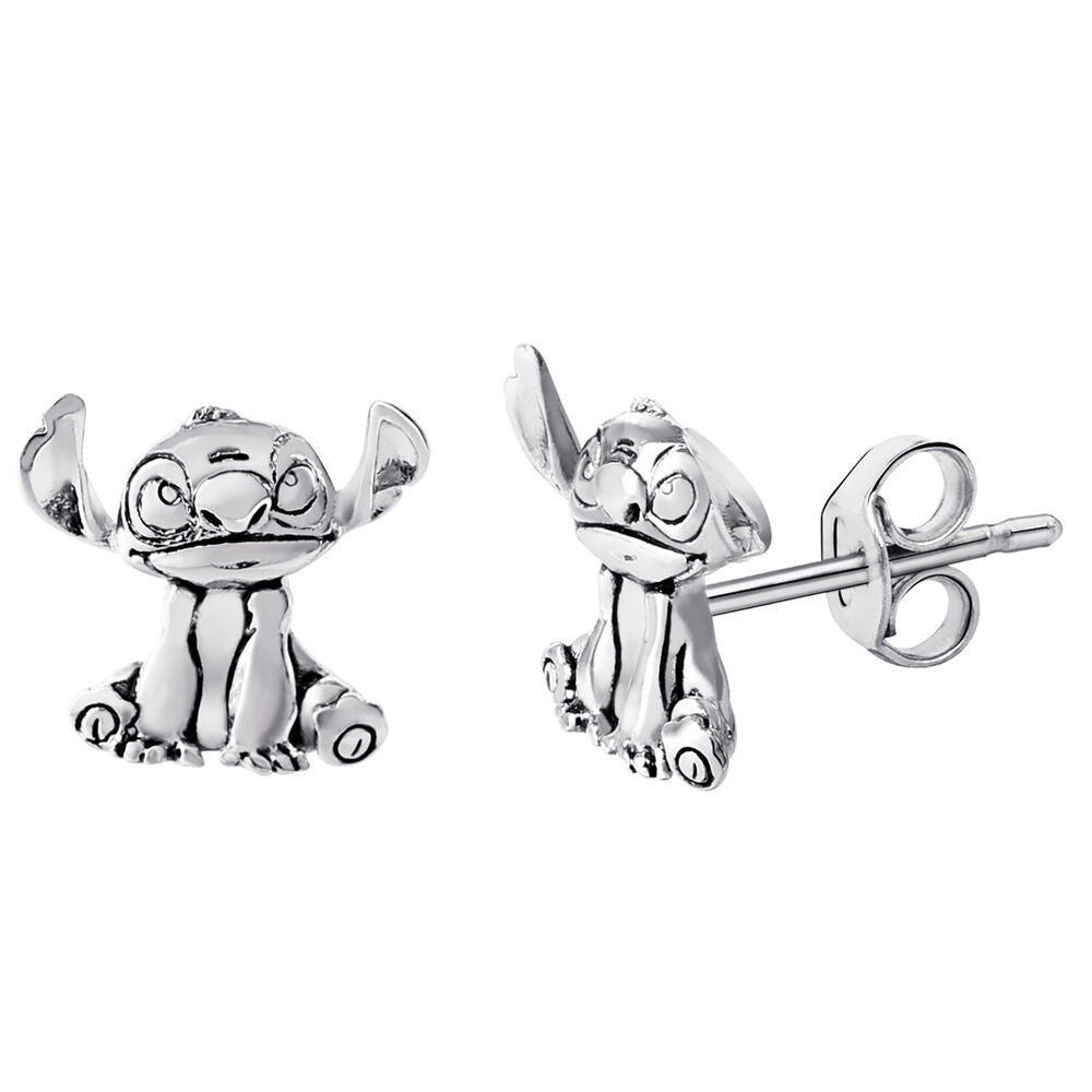 [Disney Lilo & Stitch] Pendientes Plata Figura Stitch