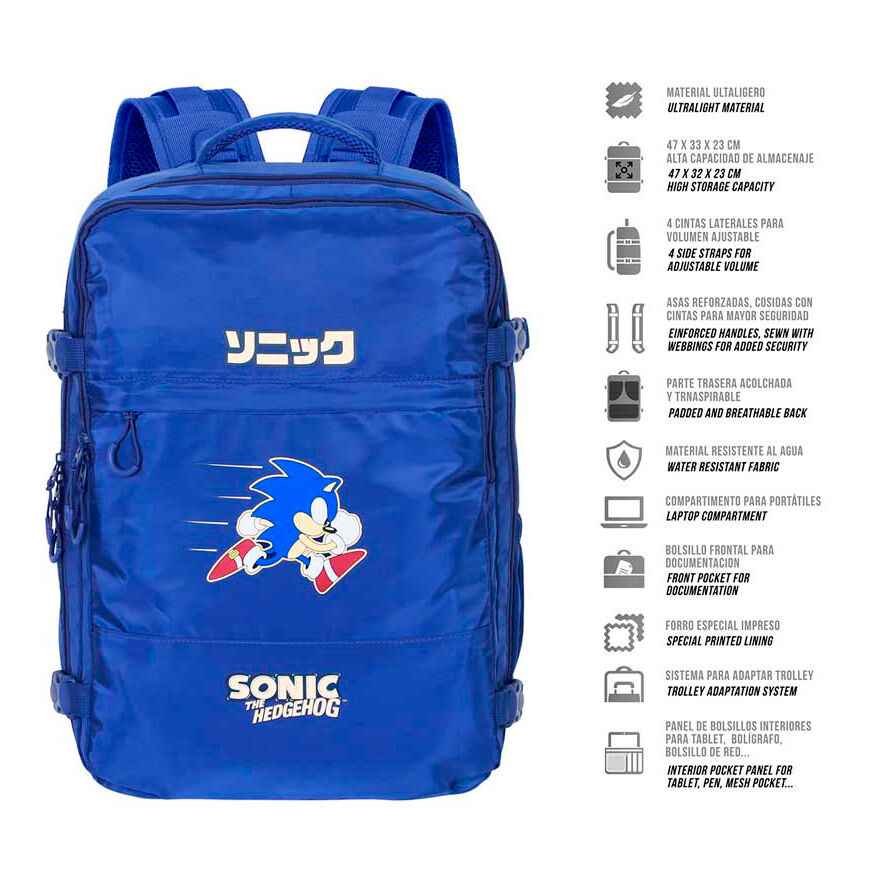 Karactermania Mochila Sonic the Hedgehog 49cm (imagen 2 de 6)