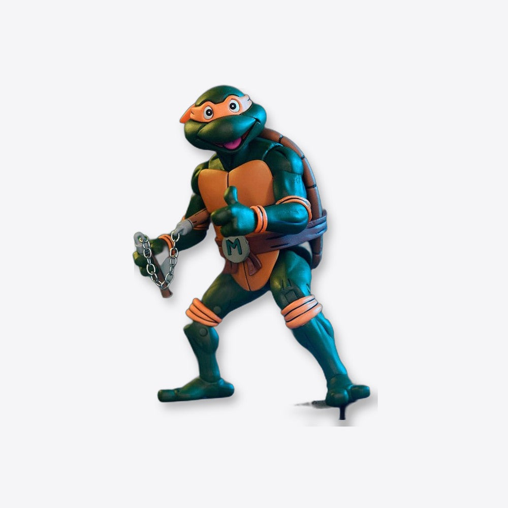 Neca Figura Ultimate Michelangelo VHS Cartoon Tortugas Ninja 18cm (imagen 6 de 6)